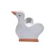 Handmade White Wooden Duck Cabinet Knobs